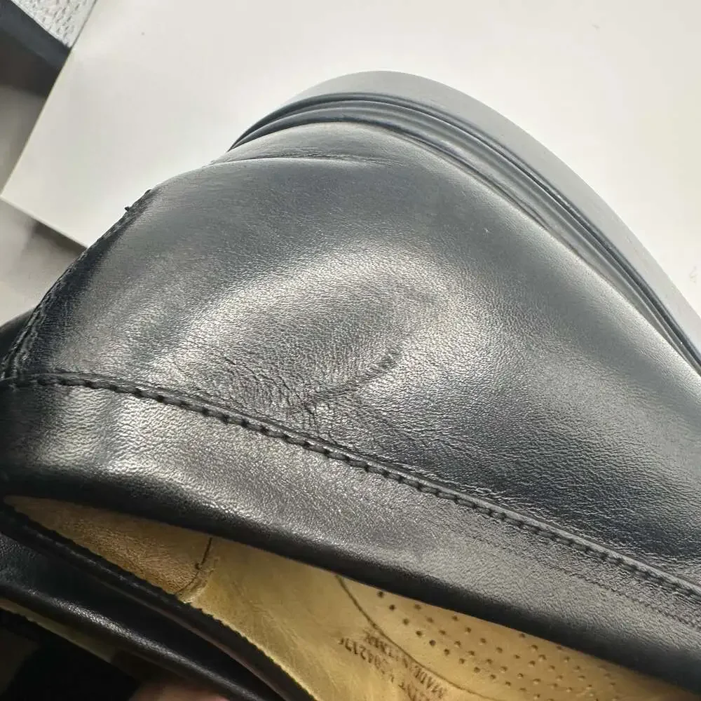 Cole Haan Collection Men's Black Leather Horsebit Loafers Made in Italy Rare